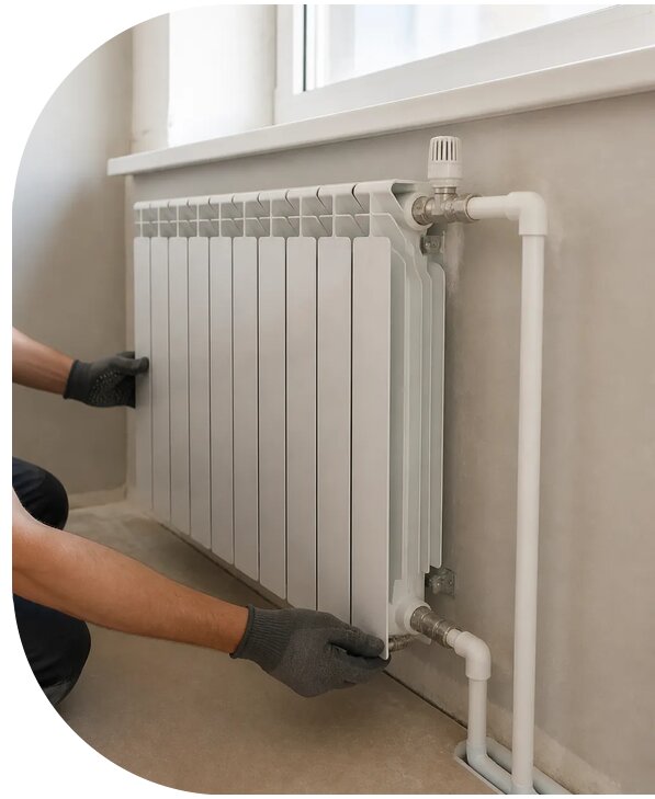 Монтаж радиаторов отопления в Кандалакше от 3536 р. | АПаруса-Кнд