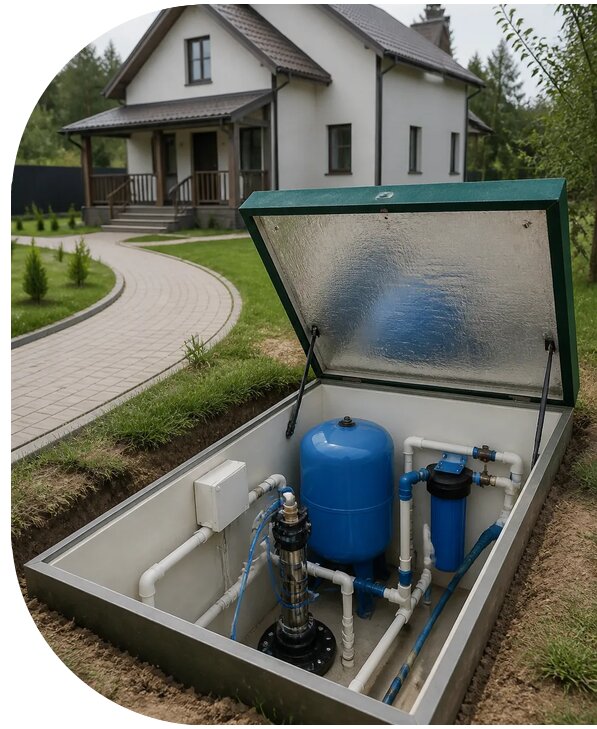 Автономное водоснабжение дома в Кандалакше от 151545 р. | АПаруса-Кнд